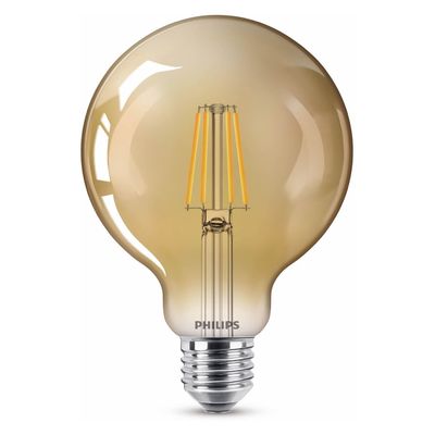 Philips LED filament globe gold 35W E27 box
